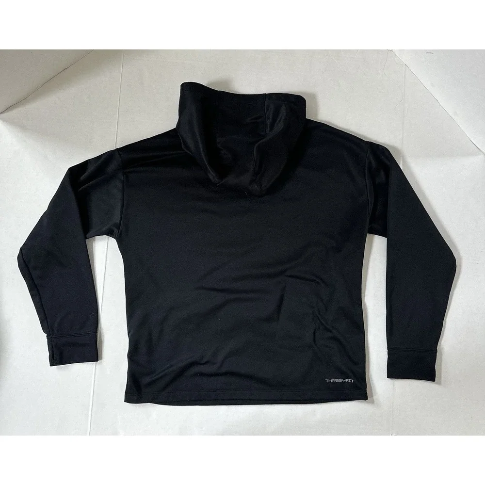 Nike Softball Therma-Fit Fleece Hoodie Pullover Black Size Kids Girls XL
